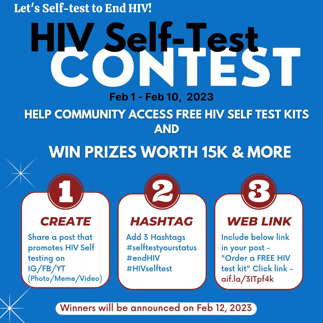 ammakannanm's tweet photo. Participate in the HIV Self-Test Kit contest and get a chance to win vouchers worth 15K.

Take Charge of your Health – First step: HIV Self-test

#selftestyourstatus  #HIVST #selfcare #selftest #hivselftest #STARHIVST #hivtesting 

Click link to order - https://t.co/StYciUTazV https://t.co/l5evgPFpP1