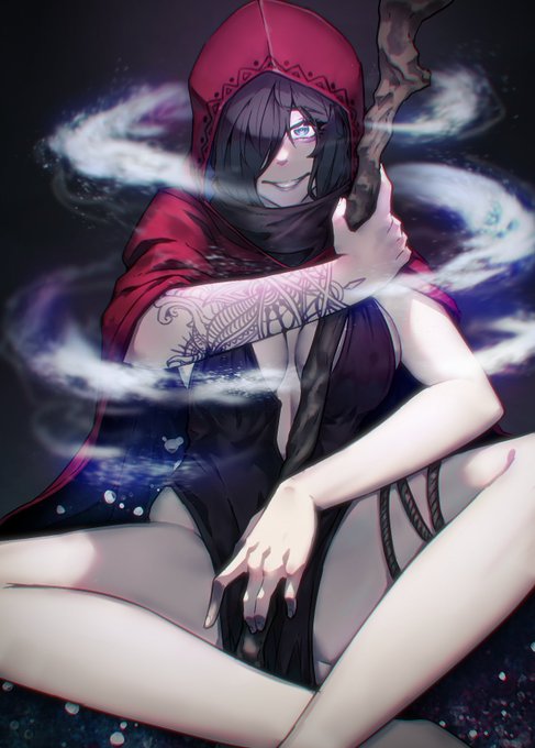 新しい線画用ブラシを導入したので、試し描きスケベ呪術師 