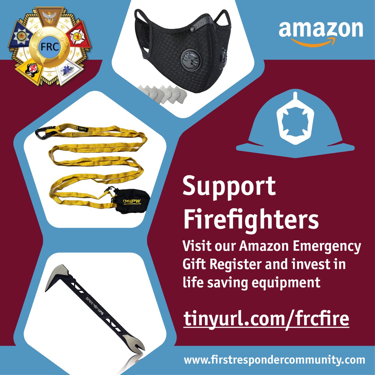 FirstRe79333967's tweet image. The Firefighters  are our heroes and their work has been amazing🧑‍🚒🚒. Your support would be fantastic if you can visit our Amazon site and invest in life saving equipment at tinyurl.com/frcfire