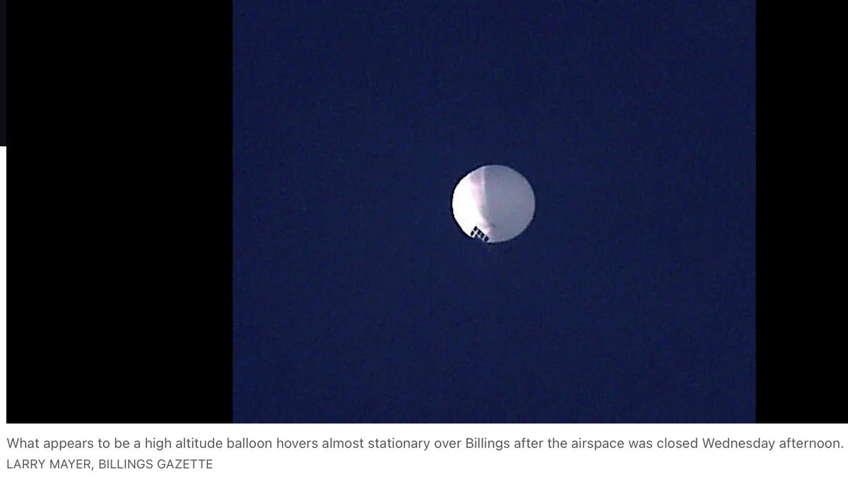 thenewarea51's tweet photo. Interesting day above the Western US today… Billings, MT airport was put on a ground stop for, “Special military missions” A balloon was spotted over the city. F-22s (RAMBO &amp; RAPTOR) were refueled by KC-10 / KC-46 (ABATE), AWACS also in the area. F-22s went back to Nellis. https://t.co/dAlno3NeGj
