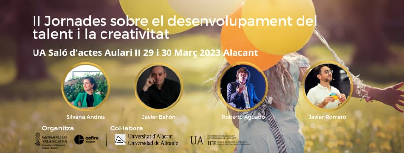 En marzo tendremos unas jornadas muy chulas en la <a href="/UA_Universidad/">Universidad de Alicante UA</a> sobre creatividad y talento, con compis muy grandes <a href="/GVA_Cefire/">Formació, Innovació i Recursos per al Professorat</a> 

cefire.edu.gva.es/sfp/index.php?…