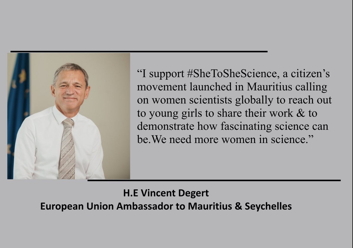 FauziatuAhmed's tweet photo. From #Mauritius, a call for global ACTION for more women in #Science
This International Day for Women & Girls in Science & Everyday join the #SheToSheScience campaign
Be it direct ACTION /being an enabler of ACTION lets inspire the next generation of #womeninscience
#IDWGIS https://t.co/mUsD19Gz7h