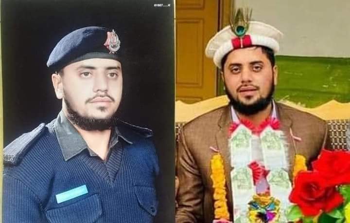 RafiqYousufzai's tweet image. دا ځوان زمونږ د کاټلنګ وو چې میاشت مخکي واده شوی وو د شپګو خوېندو یو ورور وو هم دا وس شهید شو جنتونه یې نصیب شه 😓
#WeStandWithKPPolice