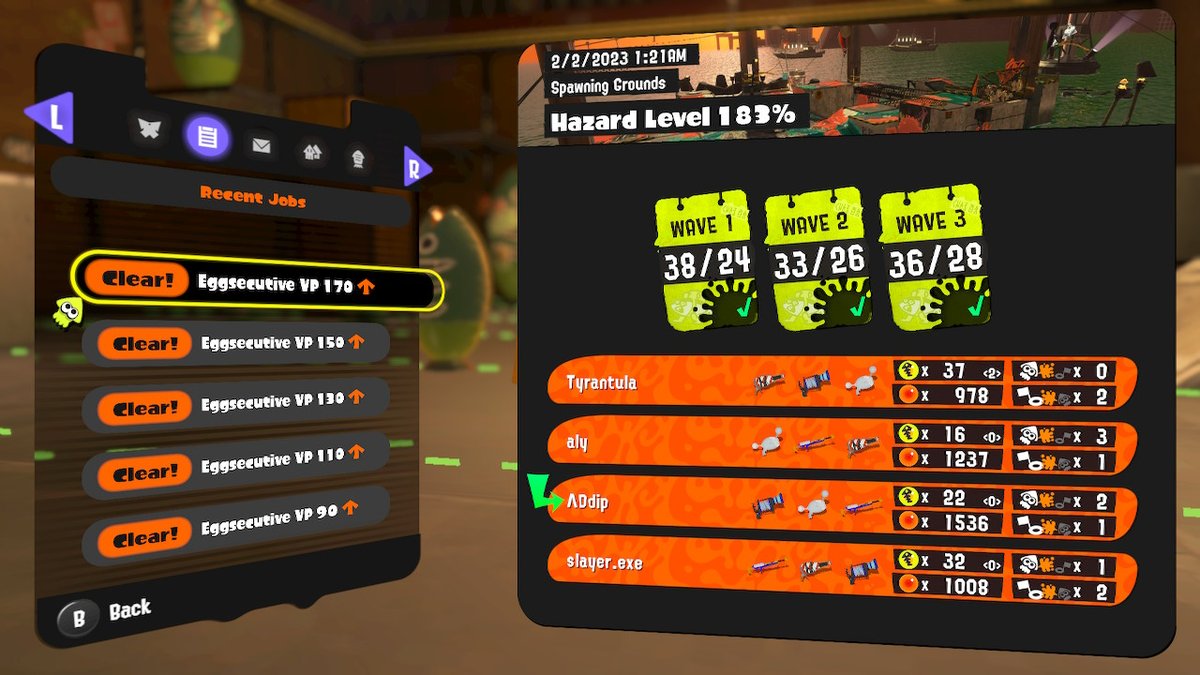 ddip528's tweet image. Ran into @AlySplatoon in FL and then we twinned! Tysm for the carries, Aly! #YourBack #Splatoon3 #NintendoSwitch