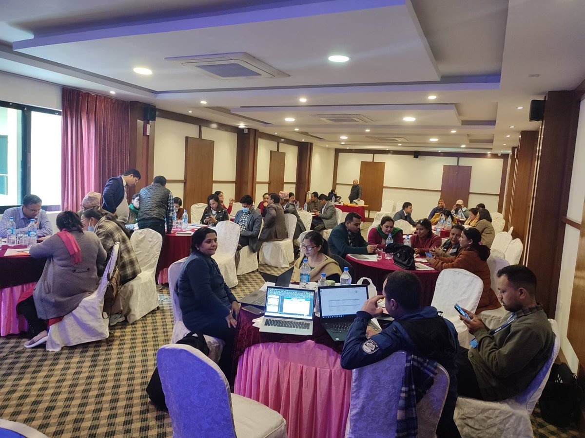 sushilbaral's tweet photo. Consultation on #NENAP implementation plan in Lumbini and Karnali provinces in collaboration with @mohpnep DoHS Family Welfare Division, respective provinces and local level, @unicef_nepal and @HERDIntl. Co-creating the plan with stakeholders and tailoring to local context. https://t.co/qVMxXgcLB9