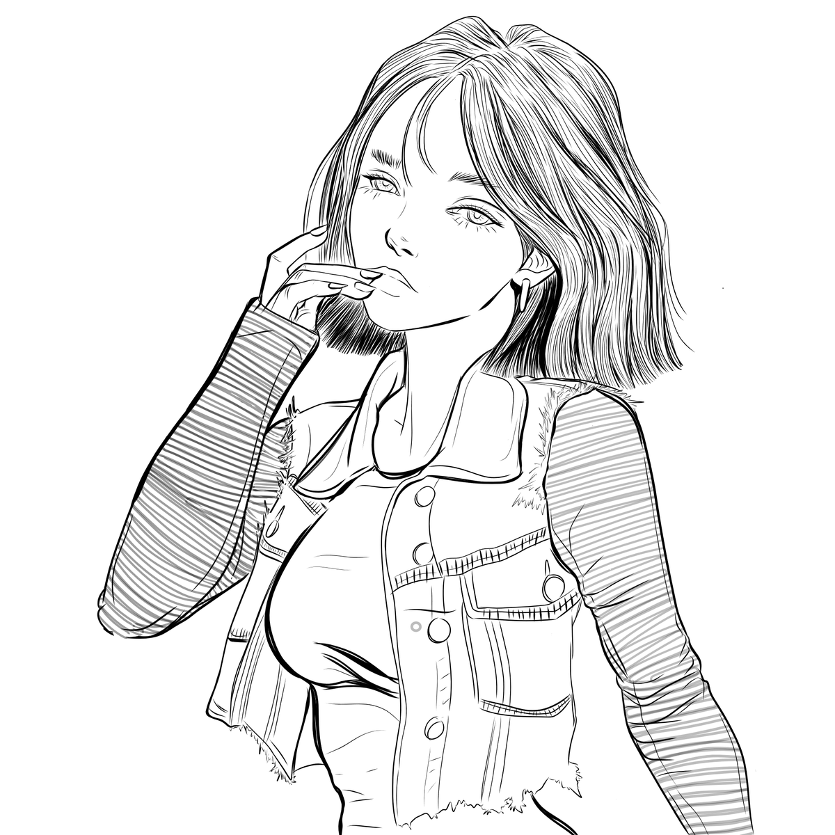 I'm so late for week five... BUT I did it &amp; free of all my commissions! so should be open again soon! Also, I will be dedicating Feb weeks to some special characters. Anyways, enjoy Andrkod 18! #DBZ #DragonBallZ  #Android18