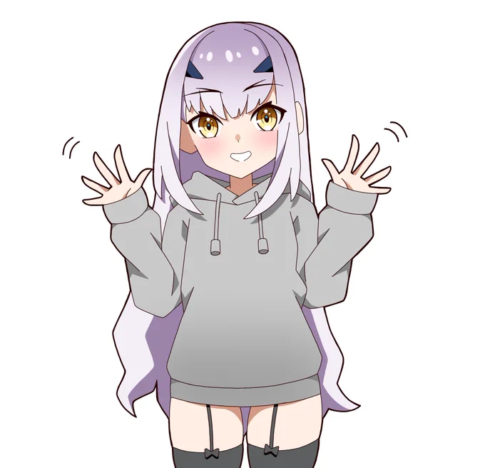 #FGOヘヤァ!?着(部屋着)のメリュジーヌを想像で描いてみました。 