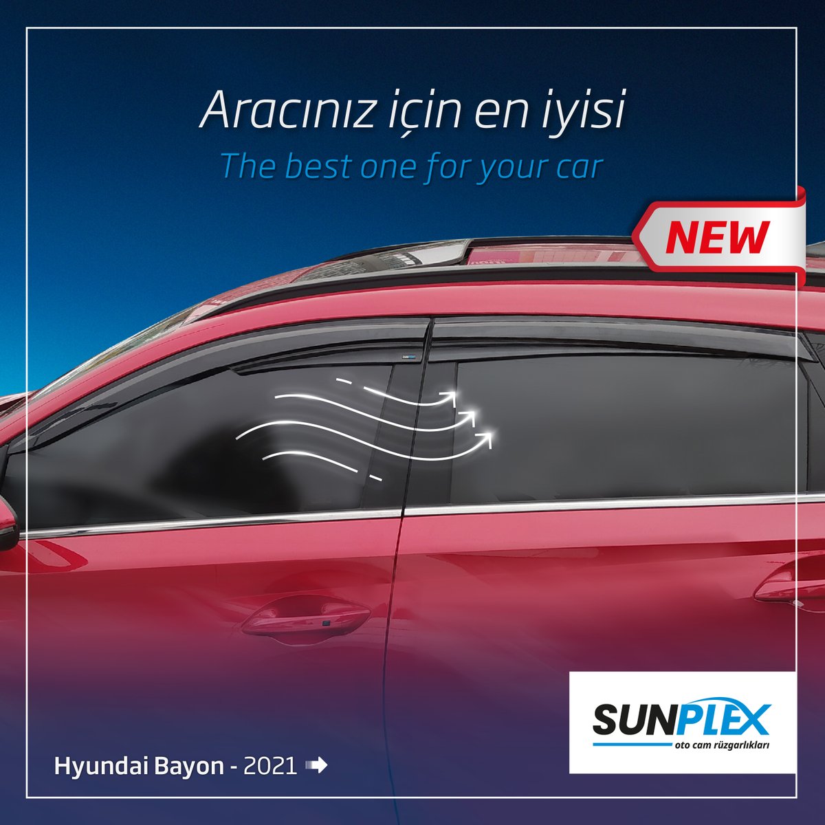 Hyundai Bayon - 2021 Kasa aracınıza özel tasarlanmış Sport Style Design Oto Cam Rüzgarlıkları.
_
#sunplex #sunplexwinddeflectors #winddeflectors #winddeflector  #otocamrüzgarlıkları #hyundai #hyundaibayon #otoaksesuar #otomotiv #araçaksesuar #araç