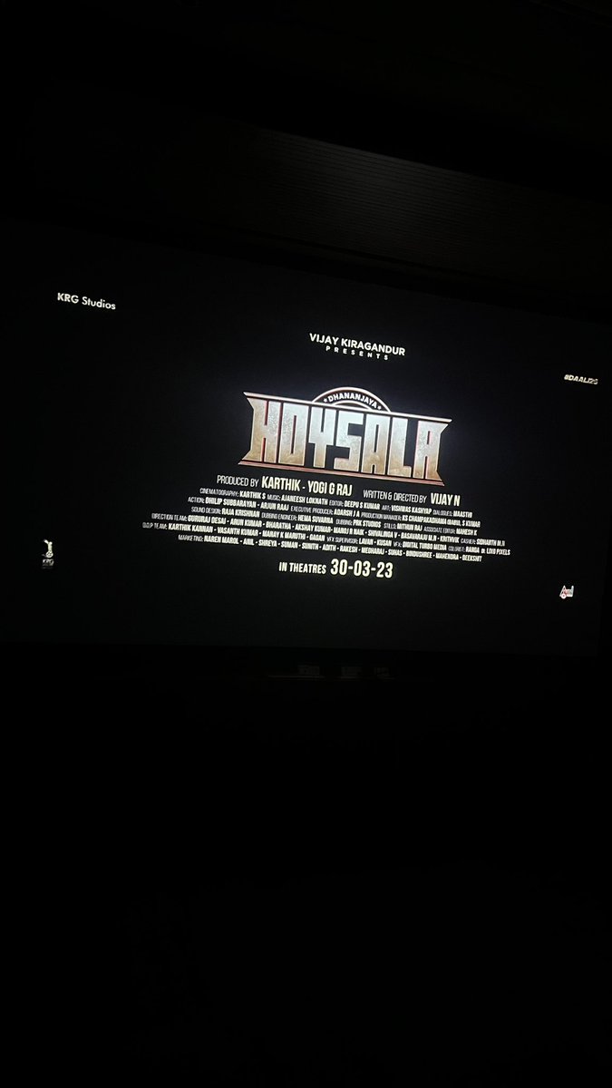 Karthik1423's tweet photo. #Hoysala Glimpse Locked &amp; Loaded. Releasing Very Soon. 

#EeSalaHoysala

@Dhananjayaka @amrutha_iyengar @KRG_Studios @yogigraj @AJANEESHB @vijaycinephilia https://t.co/NoVrdSulZf