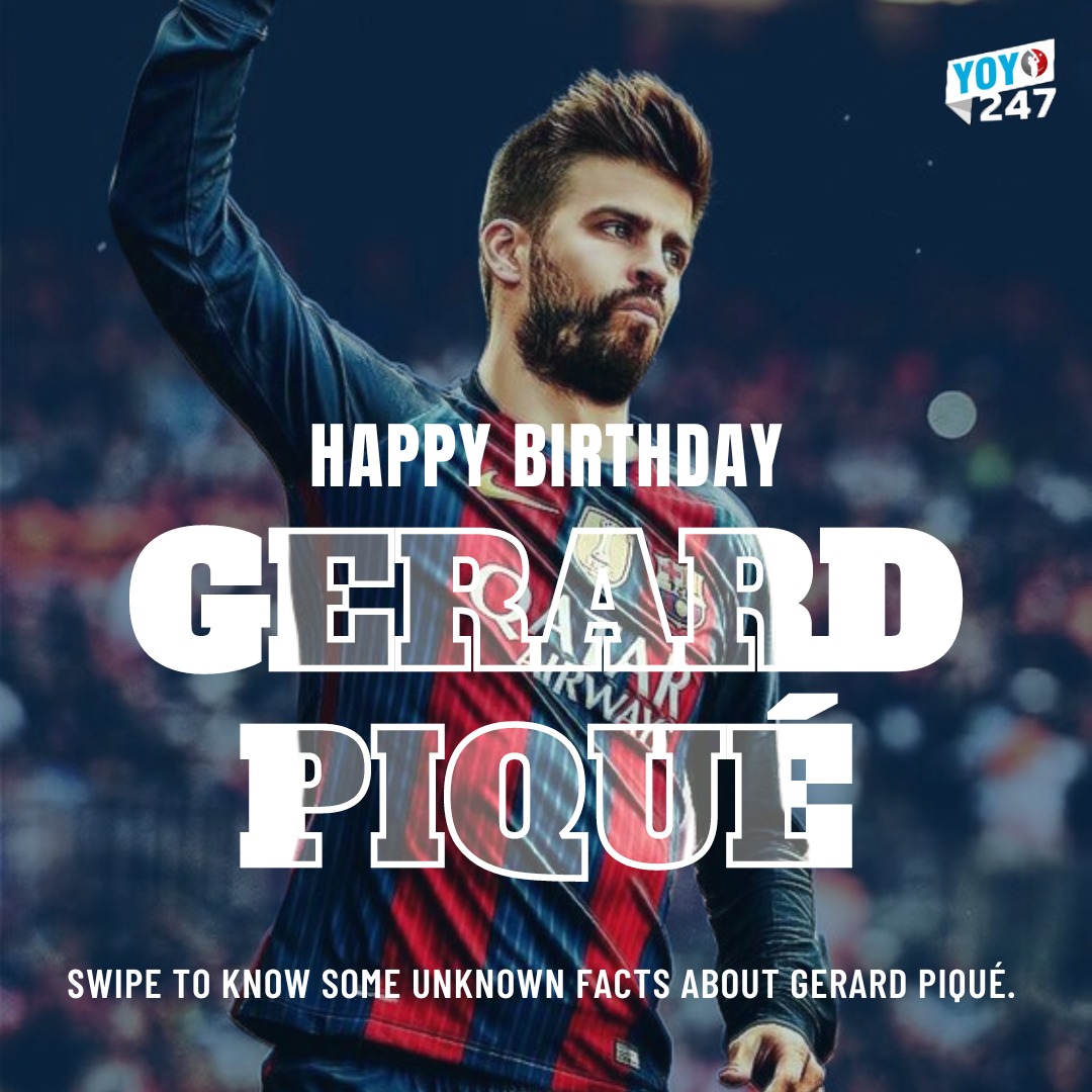 Wishing Gerard Pique, one of the greatest football players, a very happy birthday!  