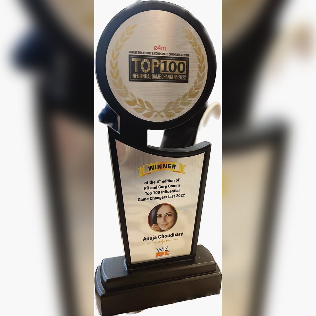 WizSpk's tweet photo. Heartiest Congratulations to Our Director @AnujaChoudhary for being Felicitated as the TOP 100 INFLUENTIAL GAME CHANGERS 2022.
A Big Thanks @exchange4media @anuragbatrayo and @karanbhatias for the platform and for encouraging the efforts done by all the Industry Experts. #e4m https://t.co/fLP5AO6YSN