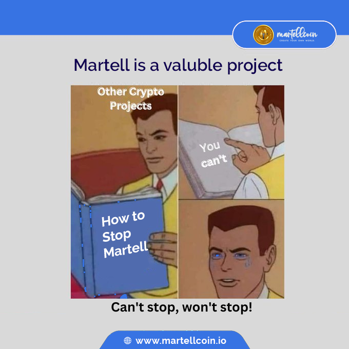 MartellCoin's tweet photo. 🚀🚀 No one can stop to succeed #Martell

Learn more:👉 https://t.co/nIc7EHYsFG

#MartellCoin #MTC #crypto #cryptocurrency #investment #cryptotrading #cryptoinvestors #cryptocurrencies #cryptotokens #cryptomarket https://t.co/XQRYOoPq0s