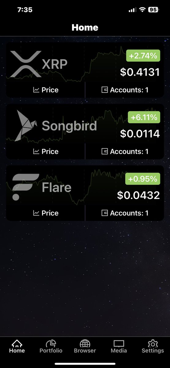 DeFiCipher's tweet photo. @solidifiapp added web browser inside the app! Pre-bookmarked NFT market (@SparklesNFT, @flrfinance - FLRDrops), DEX’s (@blazeswapdex, @Pangolin_Flare, FLRX), Utility dapp’s (@FlareNetworks, FLRLoans, FLRFarms). Great 👍🏼 add to the app! 💯 https://t.co/0fQJvzIrox