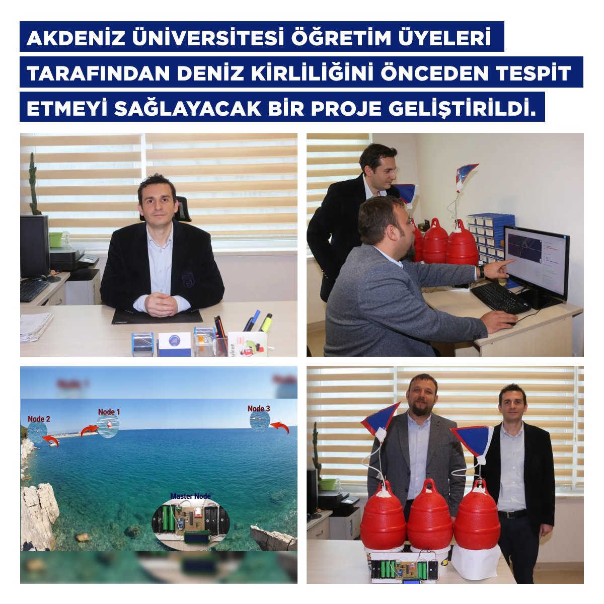 Akdenizun's tweet photo. Akdeniz Üniversitesi öğretim üyeleri tarafından deniz kirliliğini önceden tespit etmeyi sağlayacak bir proje geliştirildi.
🔗https://t.co/gqHuQAsch9 https://t.co/0lFqgwMXRC