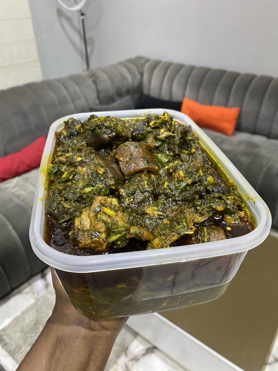 Soyi_Hadassah's tweet photo. It’s a beautiful day to patronize me and buy a bowl of afang soup.
2.4L 12,000
3.5L 15,000
5Liters 17,000
Location:Abuja https://t.co/lioKubfIIE