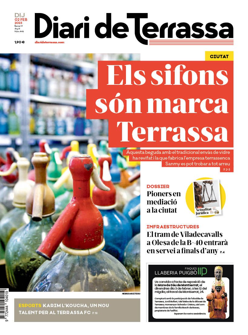 DiarideTerrassa's tweet photo. 𝗣𝗢𝗥𝗧𝗔𝗗𝗔 🗞 "Els sifons són marca #Terrassa"
❗ Aquesta beguda amb el tradicional envàs de vidre ha revifat i la que fabrica l'empresa terrassenca #Sanmy es pot trobar a tot arreu
➡️ https://t.co/oz16rqNg78 https://t.co/drtCu6dFNk