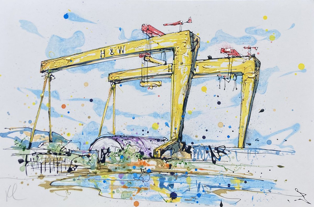 eakingallery's tweet photo. Kathryn Callaghan
‘Belfast Docks’
Acrylic and mixed media
20″ x 30″
https://t.co/ktuhYXO12S
PM for further enquiries
Free UK and Ireland delivery
Viewings by appointment
#belfast #belfastart #northernireland #belfastpainting #belfastcity #belfastcranes #belfastdocks https://t.co/4aHid9g3CF