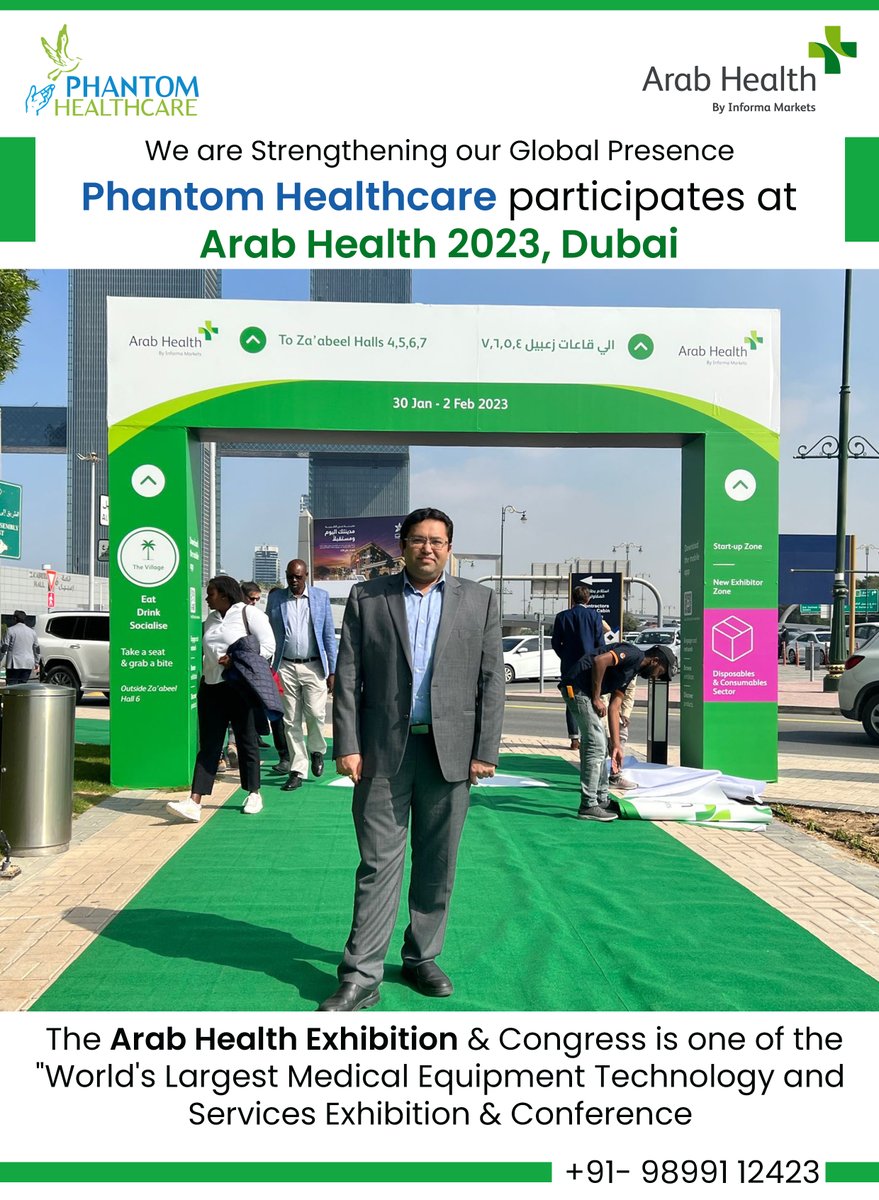 We are Strengthening our Global Presence.
Phantom Healthcare participates in Arab Health 2023, Dubai (UAE).
#ArabHealth #ArabHealth2023 #dubai #uae #dubaihealth #uaehealth #phantomhealthcare #phantom #exhibition #conference #medicalexhibition #medicalconference #medicalevent