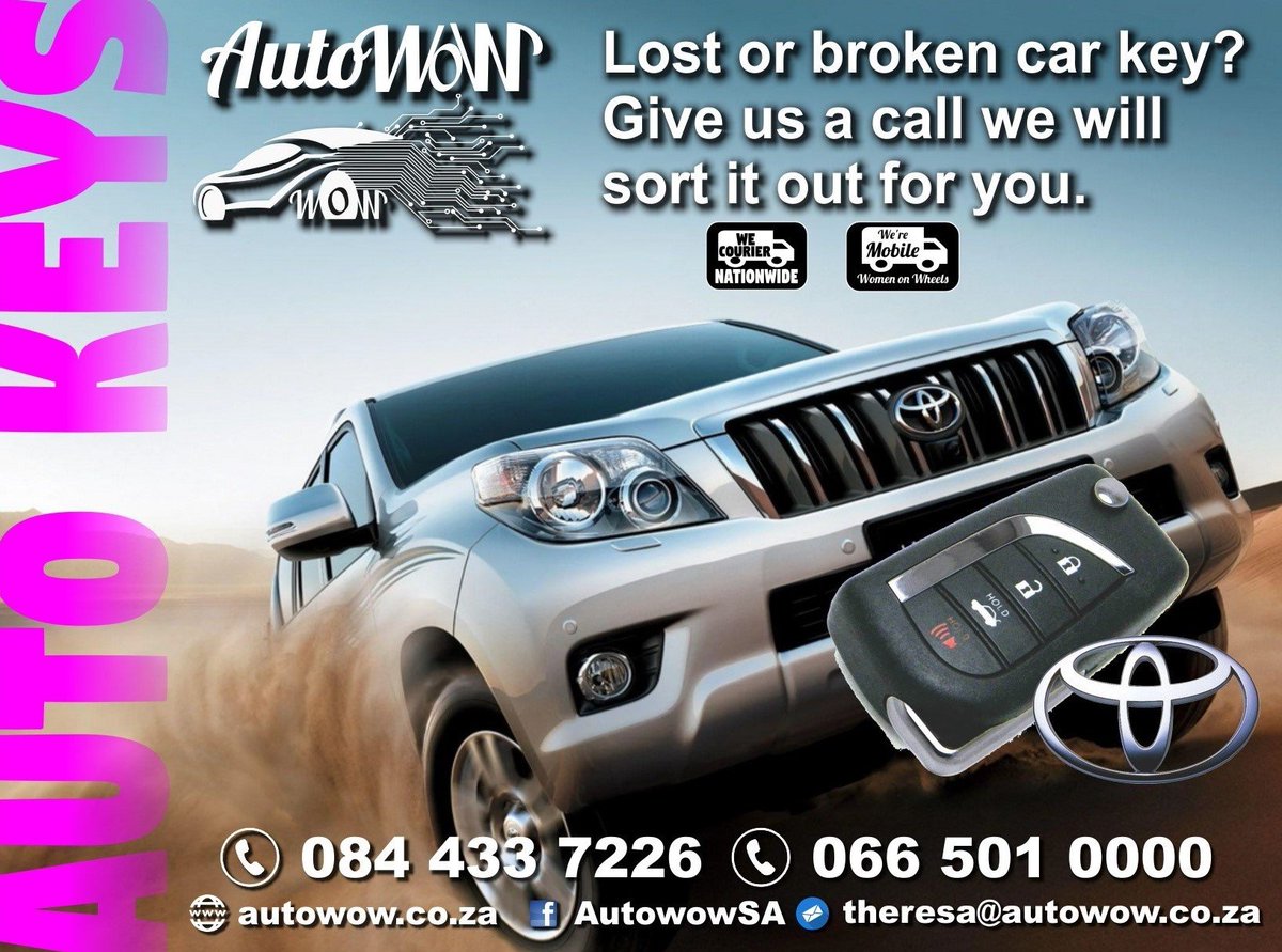 GorePrinting's tweet image. AutoWow Gauteng - Lost or broken car key? Give us a call we will sort it out for you.

Contact us on 0844337226 / 0665010000
Visit autowow.co.za for more information.
or Click and like Facebook page facebook.com/AutowowSA/

#autoWow #autosparekey #newcarkey #AutoKey
