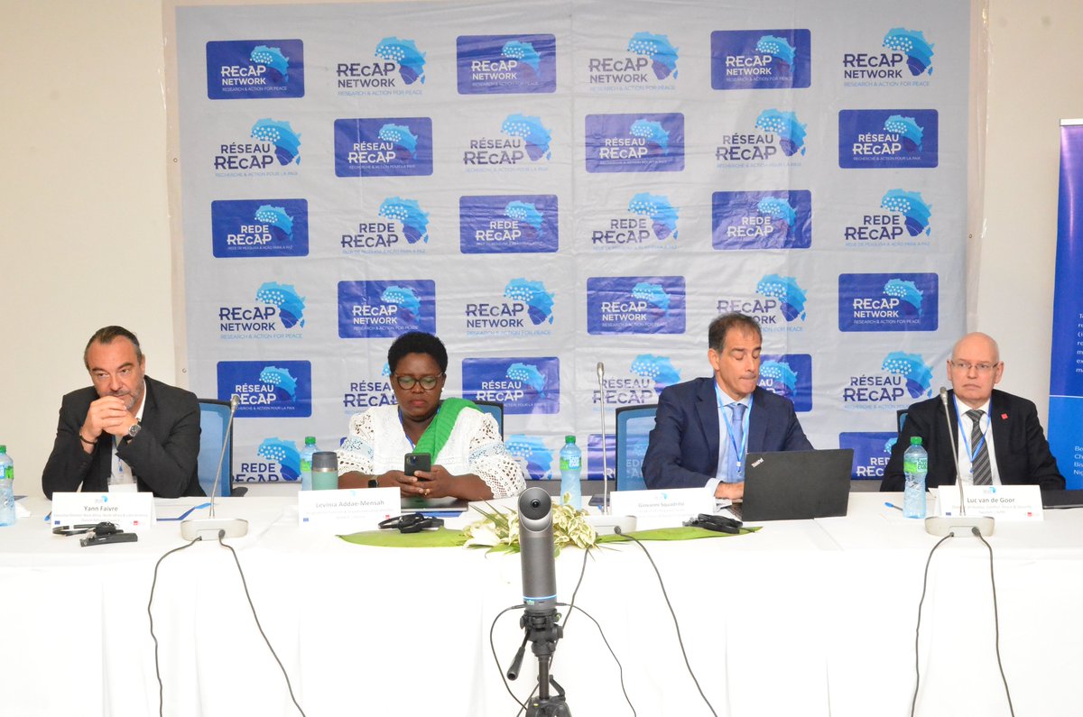 REcAP_Network's tweet photo. #HappeningNow
Lancement officiel à Dakar du Réseau de Recherche et Action pour la Paix #REcAP par le Wanep en partenariat avec l’Institut International de Recherche sur la Paix de Stockholm et le Conseil Danois pour les réfugiés avec le partenariat financier de l’@EU_FPI. https://t.co/PMYP8pPSl0