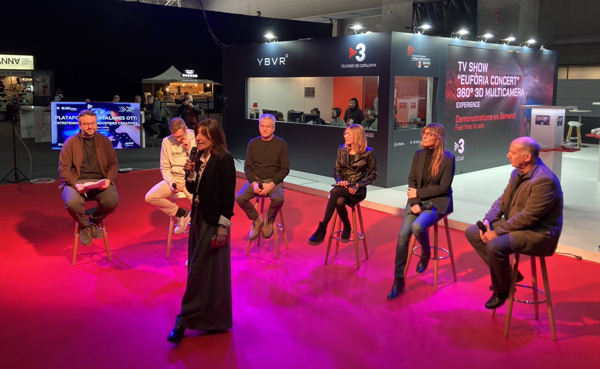 ClusterAVCat's tweet photo. Iniciem a l’estand de @tv3cat la taula ‘Plataformes catalanes OTT: Entreteniment, TV i Indústries Creatives'. 

Introdueix la sessió @Noemcu, Vicepresidenta del Clúster Audiovisual de Catalunya. #ISE2023 https://t.co/Jxf7Qze4w5
