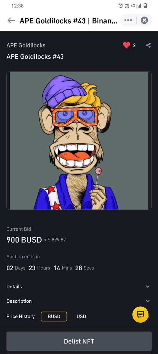 raju97y's tweet photo. #CNFTCommunity  current bid 900 BUSD https://t.co/A4BZaOYoL0