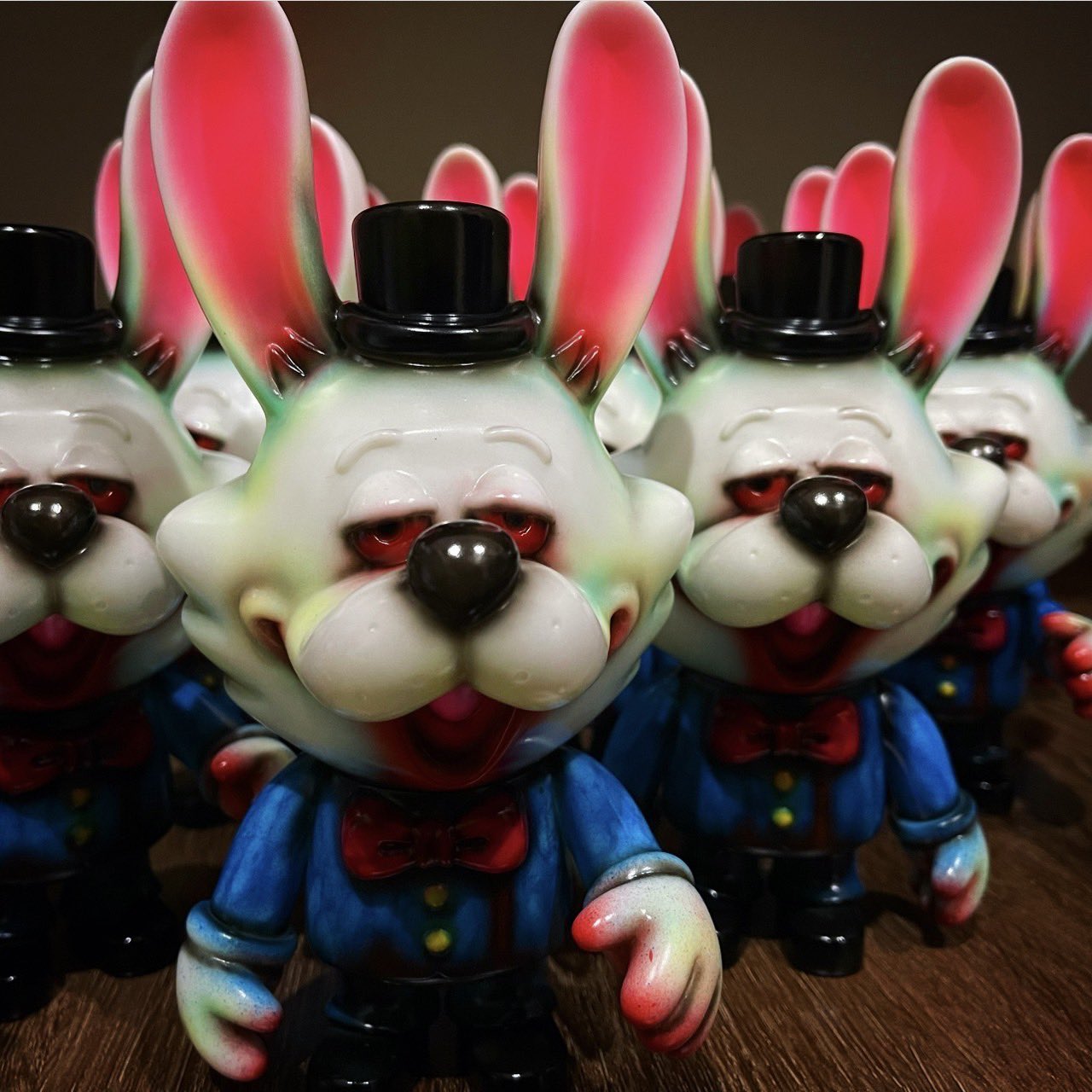 ブラウン×ピンク SWINGTOYS BIG SWING BUNNY かっこわらい雑貨店塗装