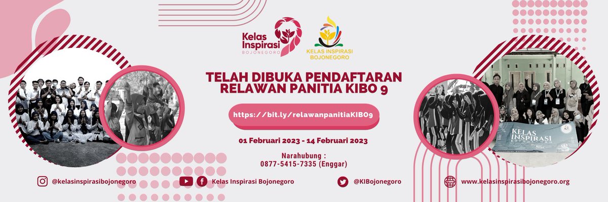 KIBojonegoro's tweet photo. Salam Inspirasi !

Telah dibuka pendaftaran RELAWAN PANITIA KELAS INSPIRASI BOJONEGORO 9

Kami mengajak seluruh pemuda pemudi Bojonegoro bergabung dalam keluarga besar Kelas Inspirasi Bojonegoro 9 untuk ikut serta peduli pendidikan di Bojonegoro

Enggar : 0877-5415-7335 https://t.co/ETCIay4Xyq