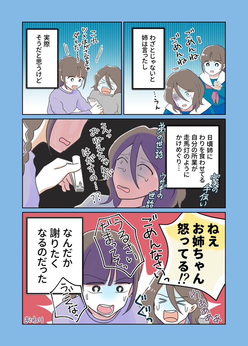 お姉ちゃん、
ほんとは怒ってる?
#わたしのすごいお姉ちゃん 中学生編 