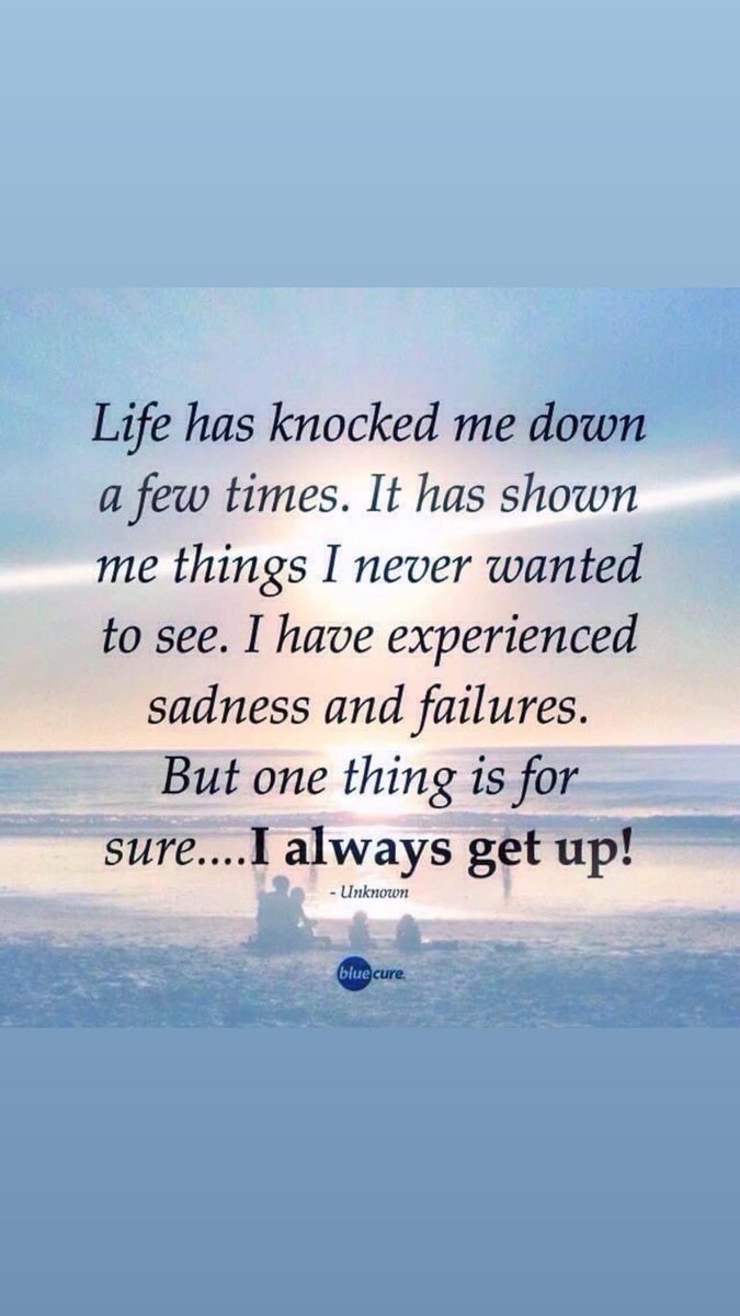 Happy Thursday peeps…remember it’s not about how many times you get knocked down …it’s about how many times you get up! #NeverGiveUp #dontbedefeated #KeepGoingForward #keepbelieving #KindnessMatters #standfirm 😊💪❤️
