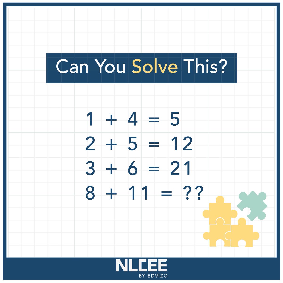 edvizo's tweet photo. Can you crack this puzzle?
.
.
.
#puzzle #thursday #thursdaytesting #edvizo #nlcee https://t.co/bfXwnnwBBN