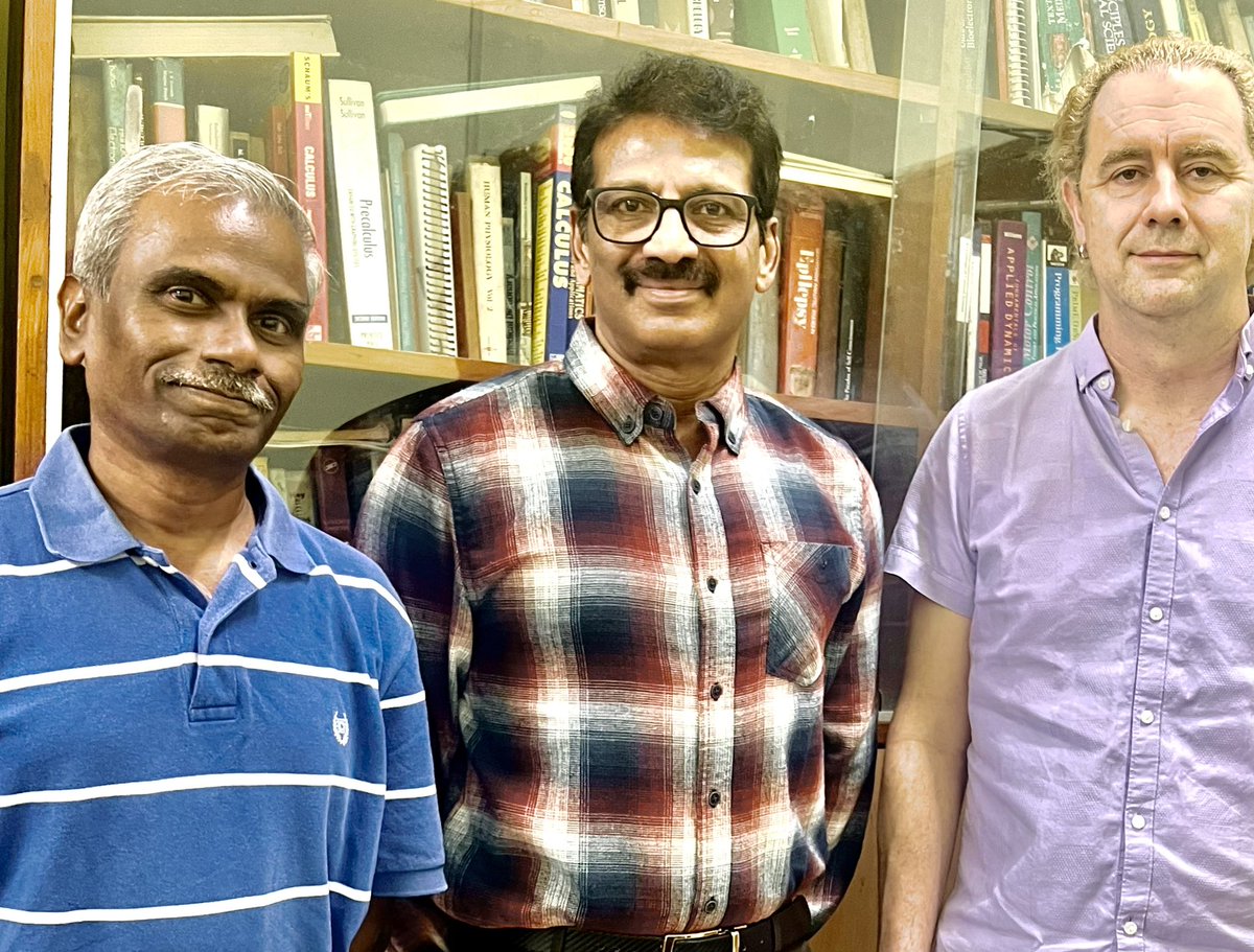 'Just met the visionary behind Oculus, STEVEN M. LAVALLE of 
UNIVERSITY OF OULU, FINLAND at IIT Madras! What a thrill to hear about his groundbreaking work in VR technology in the chamber of Prof Manivanan. #IITMadras #Oculus #VRRevolution #Metaverse 💥🔮🚀'