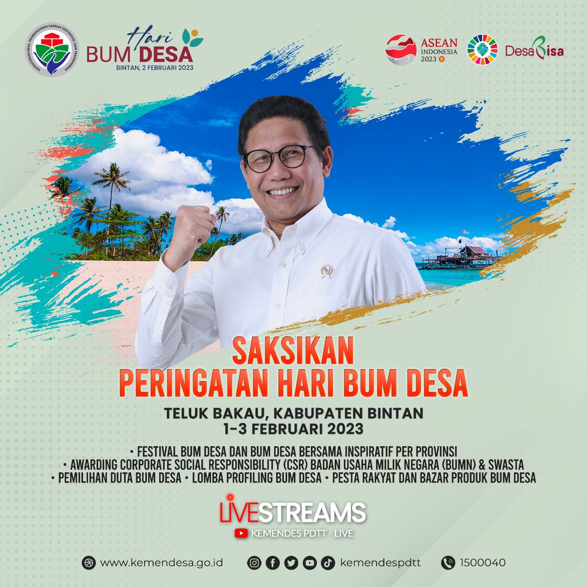 #HariBUMDesa

<a href="/jokowi/">Joko Widodo</a> 
<a href="/halimiskandarnu/">ABDUL HALIM ISKANDAR</a>
@Kemendespdtt
<a href="/malik_haramain/">malikharamain</a>
<a href="/imansyukri/">Iman Sukri</a>
<a href="/taufikmadjid71/">IG : taufik.madjid</a>
@yusradaridesa 
<a href="/azzameldzikrie/">#SantriIndonesia</a> 
<a href="/tppkemendes/">TPP KEMENDES</a>