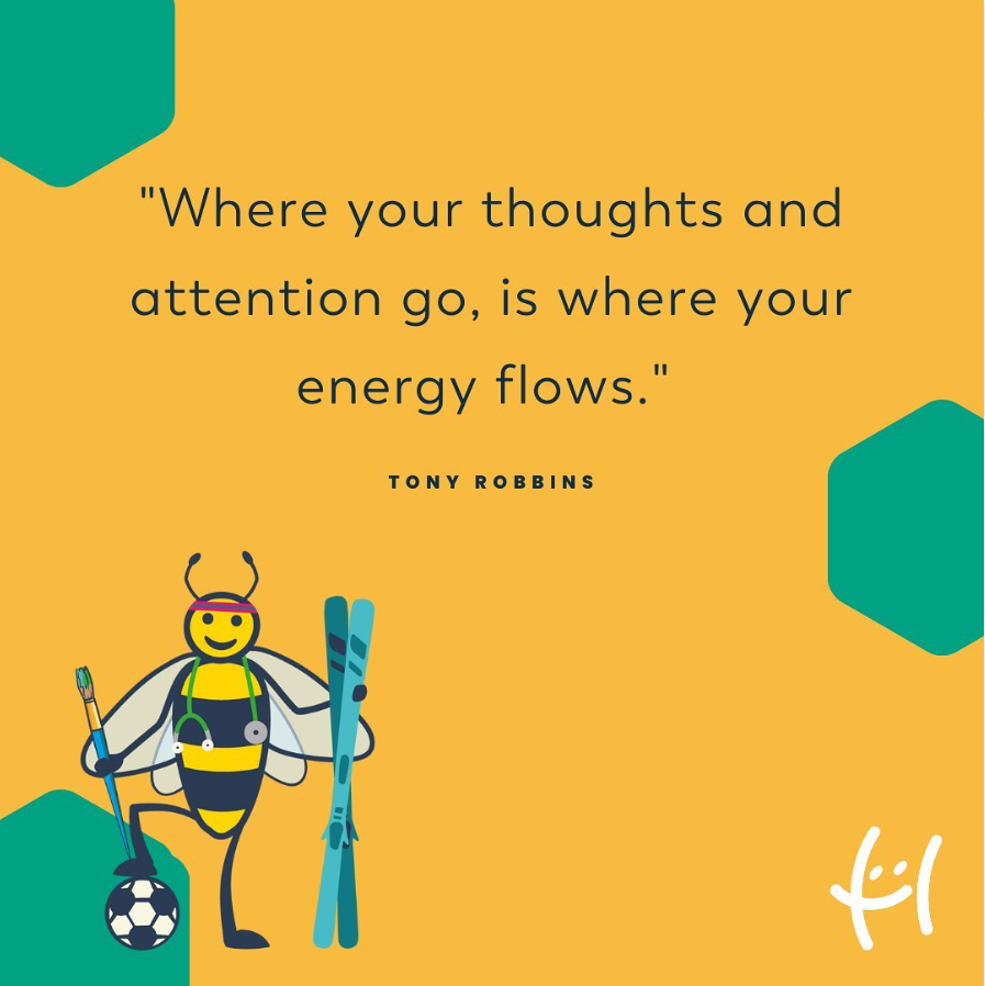 As we head into February pursue what energises you.  Children too, can be guided towards a growth mindset by working with them to understand that their thoughts and attention help shape their energy. Where focus goes, energy flows!  🐝💡#teachersoftwittwer #mindfuleducation