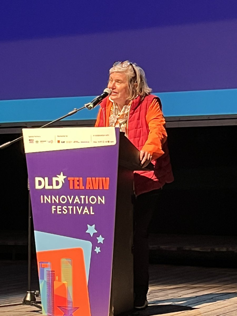 istechkin's tweet photo. Steffi Czerny, Founder and Director @DLDConference from Germany just opened the second day of #dldtlv23 https://t.co/coCxOLNkcQ