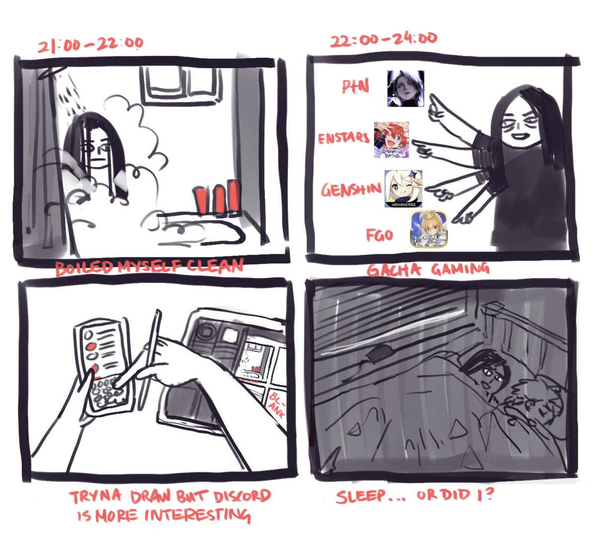 first time ive done hourlies and i made it to the end hooray 