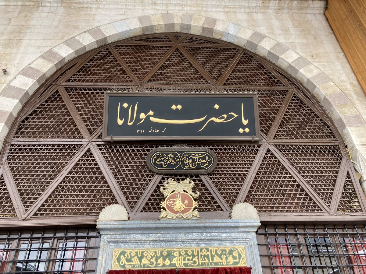 visit_konya's tweet photo. The entrance door of the Museum of Mevlana. Do you know what is written over the door?

#visitkonya 
#followyoursteps 
#konya 
#gokonya 
#mevlana 
#museumarchive 
#mevlanamuseum 
#sightseeing 
#destination 
#visiting 
#culturetrip 
#tourism 
#tour 
#touring https://t.co/Q1rnwr64jP