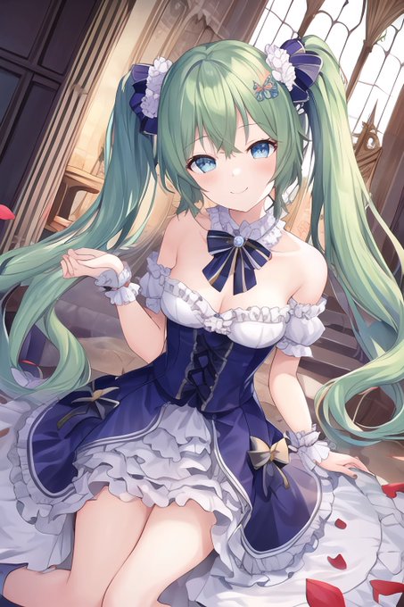 #ツインテールの日 
 #ツインテールの日2023
#初音ミク 
#AIart 