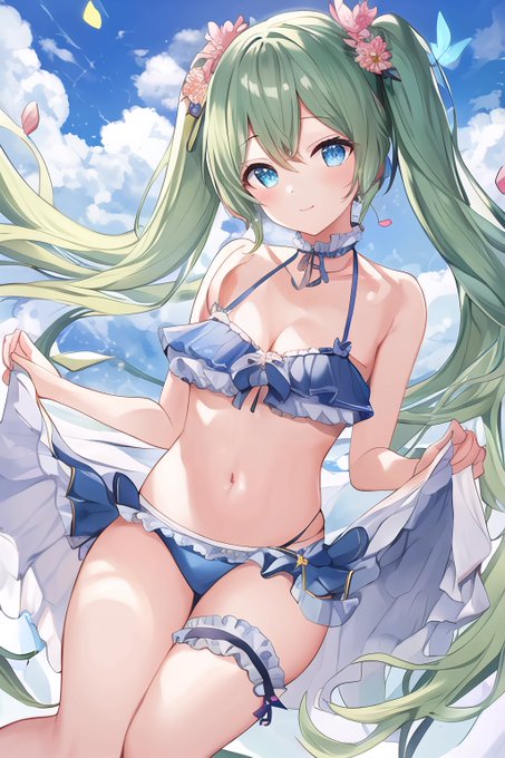 #ツインテールの日 
 #ツインテールの日2023
#初音ミク 
#AIart 