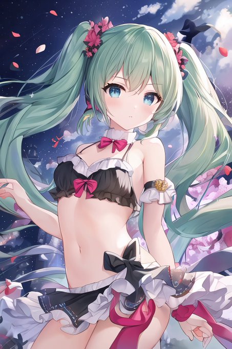 #ツインテールの日 
 #ツインテールの日2023
#初音ミク 
#AIart 