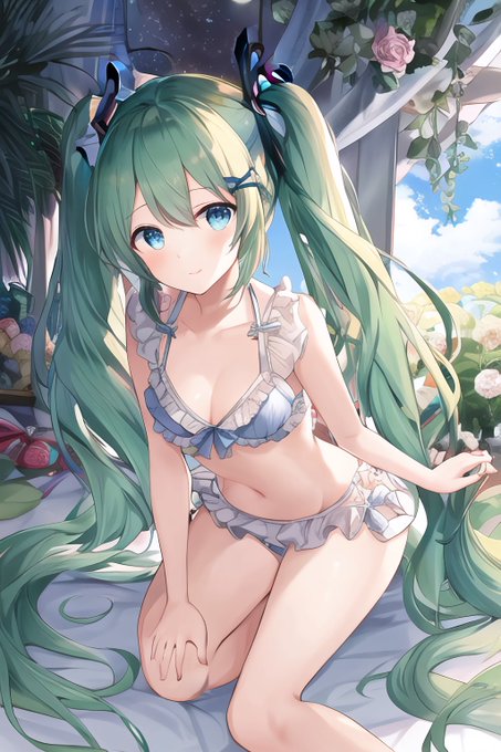 #ツインテールの日 
 #ツインテールの日2023
#初音ミク 
#AIart 