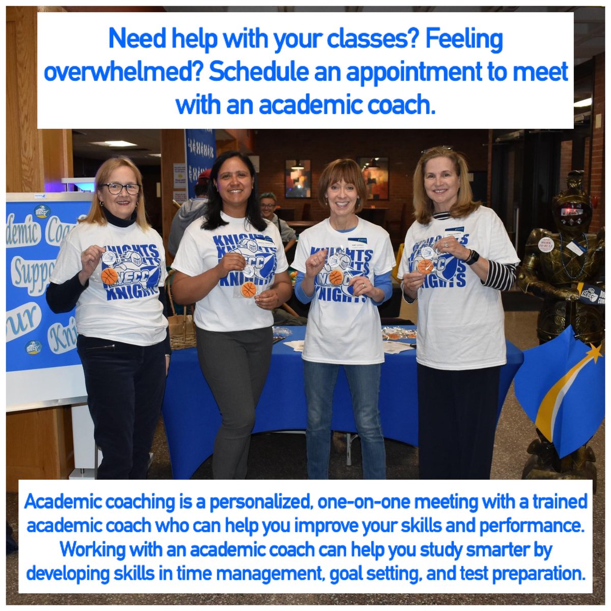 FREE SERVICE! Academic Coaching is a personalized 1-on-1 meeting with a trained academic coach who can help you improve your skills &amp; performance. Working with an academic coach can help you study smarter by developing skills in time management, goal setting, and test preparation