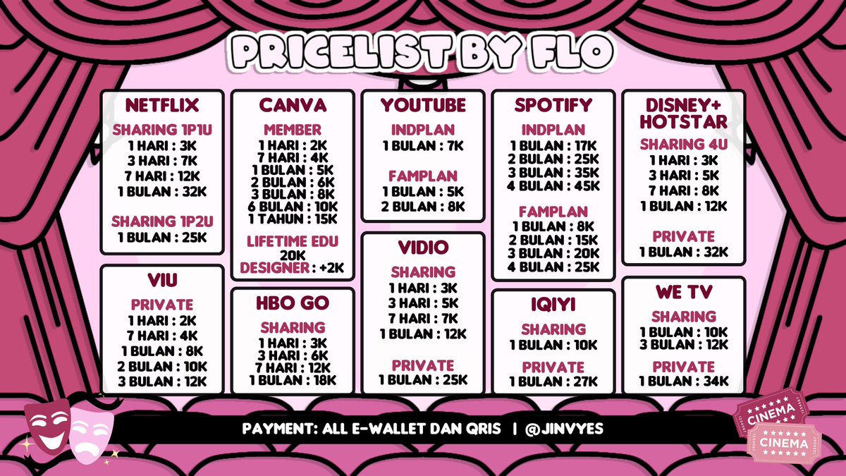 aku adaa kak! yuk sinii
🌻 full garansi
🌻 trusted
💳 payment all e-wallet &amp; qris
📱 bit.ly/3TlE5CQ