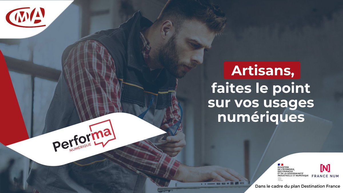 🖥️ | <a href="/francenumfr/">France Num 📲 TPE PME : Passez au numérique</a>, <a href="/CMAFrance_/">CMA France</a>  et <a href="/ccifrance/">CCI France 🇫🇷🇪🇺</a> s’allient pour accompagner les professionnels du tourisme dans leur transformation #numerique.

Ainsi, 10 000 entreprises du #tourisme seront accompagnées gratuitement pour leur transformation numérique

ℹ️ artisanat-nouvelle-aquitaine.fr/10-000-entrepr…