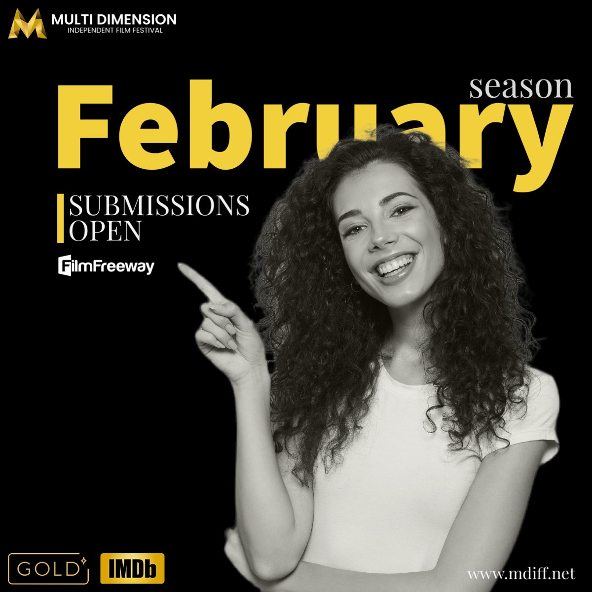 MDIFF21's tweet image. CALL FOR ENTRY!!

Submit your Unproduced Script, Feature Film, LGBTQ Film, Film Poster and more exclusively via: 
filmfreeway.com/MultiDimension…

#mdiff #seasonopen #submissionopen #submitnow #callforentry #filmfreeway