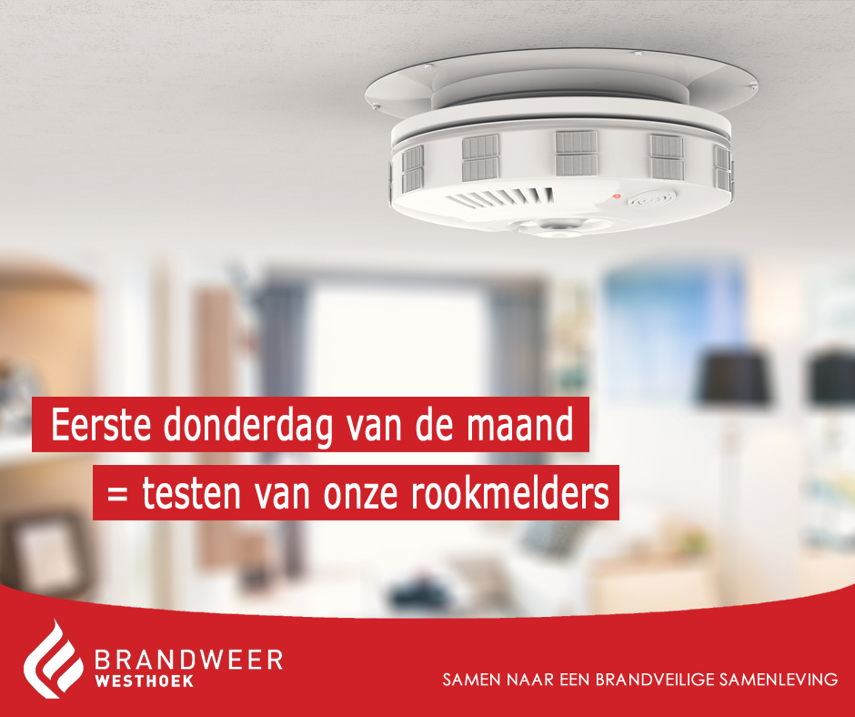 Brw_Westhoek's tweet photo. Eerste donderdag van de maand! Tijd voor de maandelijkse testronde van de rookmelders in je woning.
#hangrookmelders #testrookmelders #rookmelders #eerstedonderdag #testdag #brandweer #westhoek #wijzijnervooru https://t.co/hxRv1FNnHf