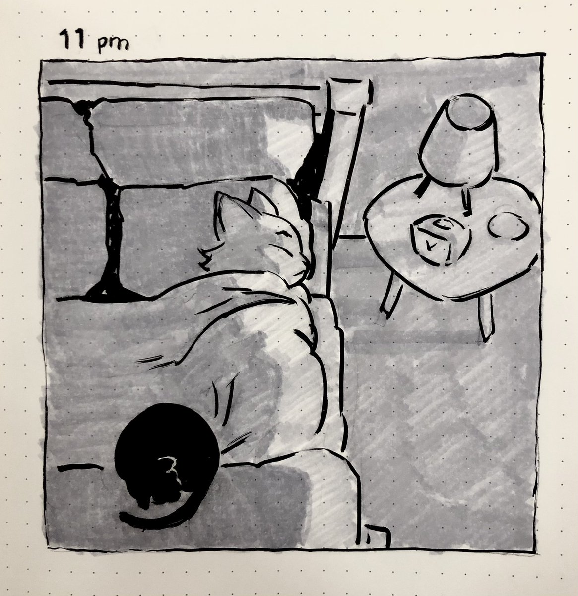 that's all folks! goodnight! #HourlyComicDay2023 