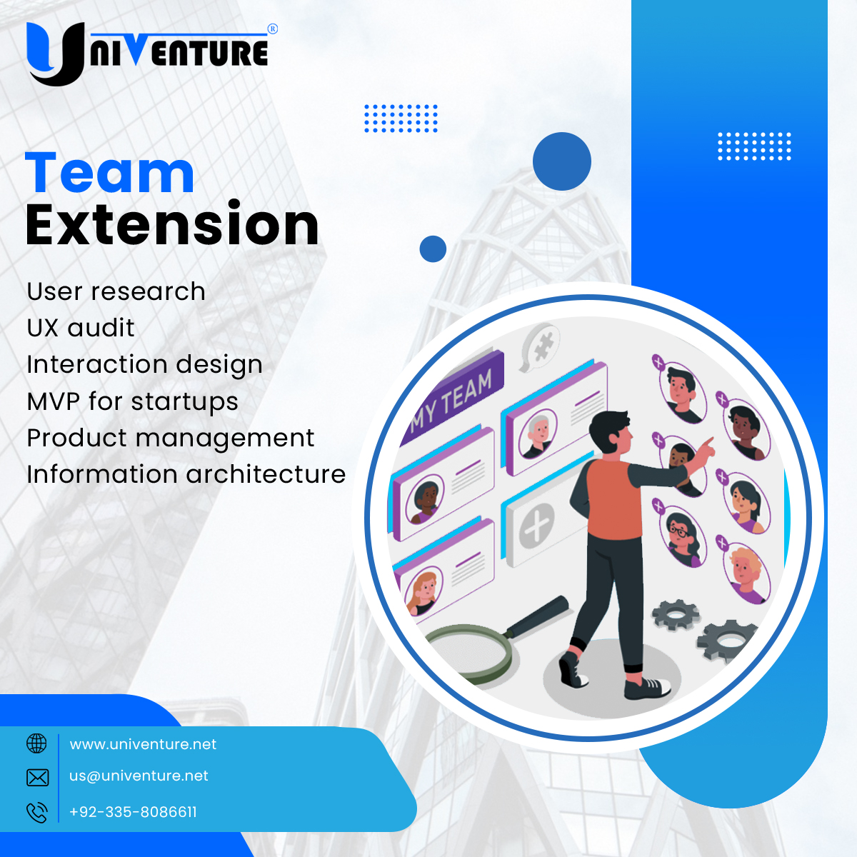 Univenture4's tweet image. Expand your capabilities with our top-notch #TeamExtension services. From software development to digital marketing, our experts provide the support you need to drive growth and success

For Info
📩 us@univenture.net
☎️ 03358086611

#Flexible #CostEffective #Experienced #Reliable