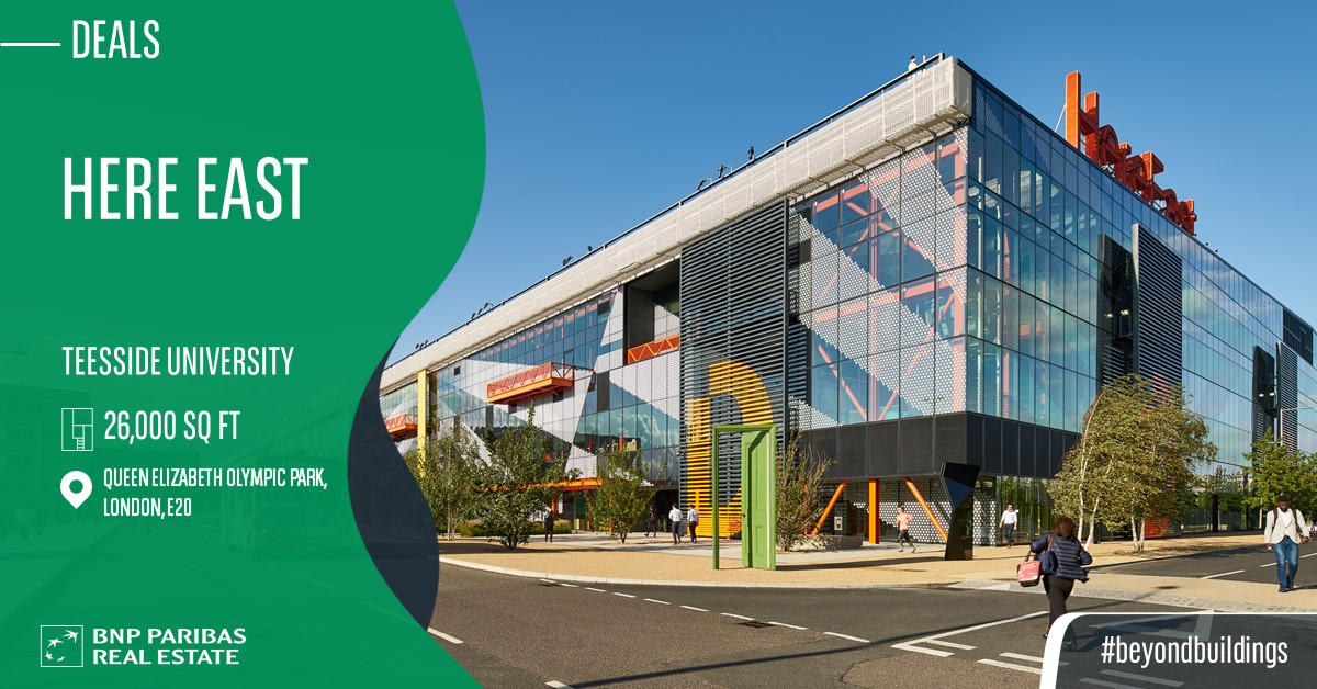 We advised <a href="/TeessideUni/">Teesside University</a> in its acquisition of 26,000 sq ft of space at Statford’s <a href="/HereEast/">Here East</a> for its new London campus.

Read more here: tinyurl.com/2fz5eepb

#leasing #campus #london