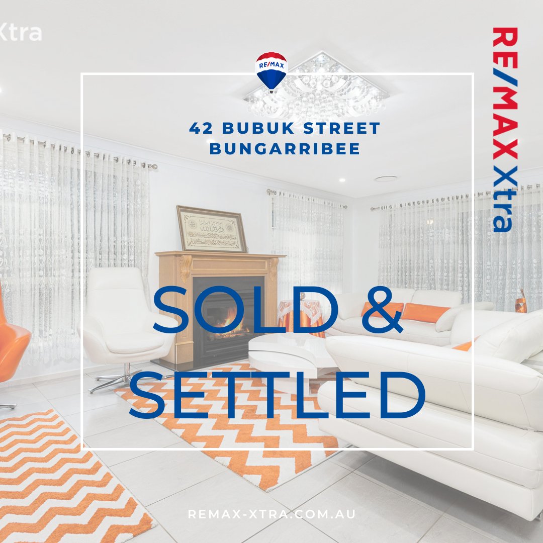 ❤️🤍💙 This 6 🛌, 3 🛀 & 2 🚗 apartment in Bungarribee is now sold and settled. Congratulations to our buyers, sellers! Congratulations Billy Markovski, Bungarribee's #1 Selling Agent ❤️🤍💙
​
​#remaxXtra #WeAreGlobal #WeAreRemax #bungarribee #billymarkovski